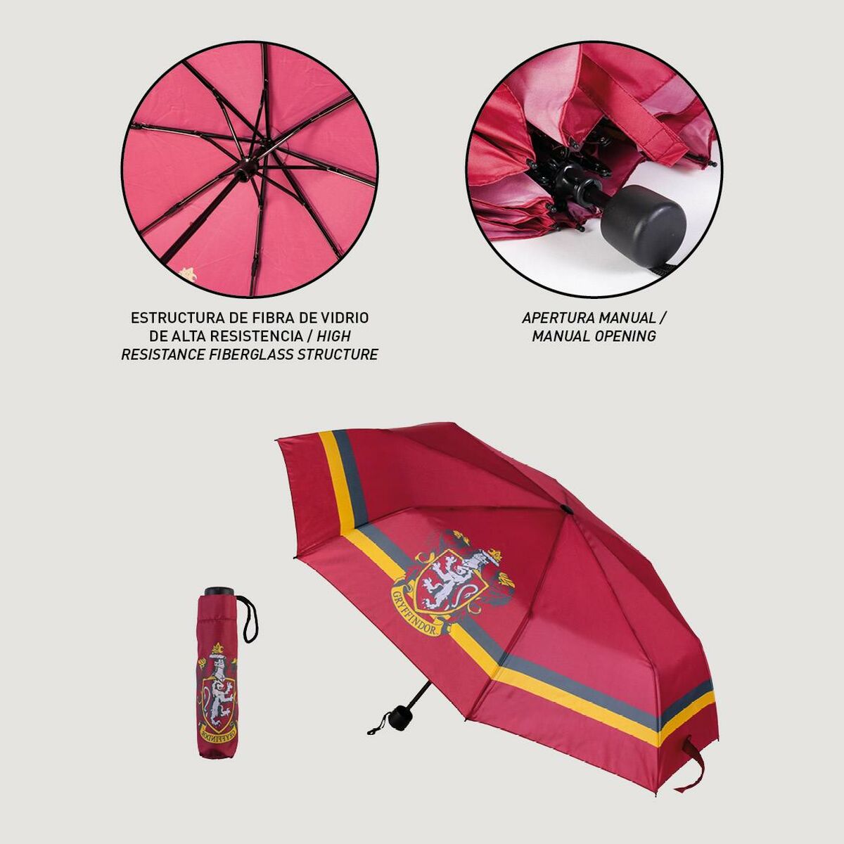 Foldable Umbrella Harry Potter Gryffindor-3
