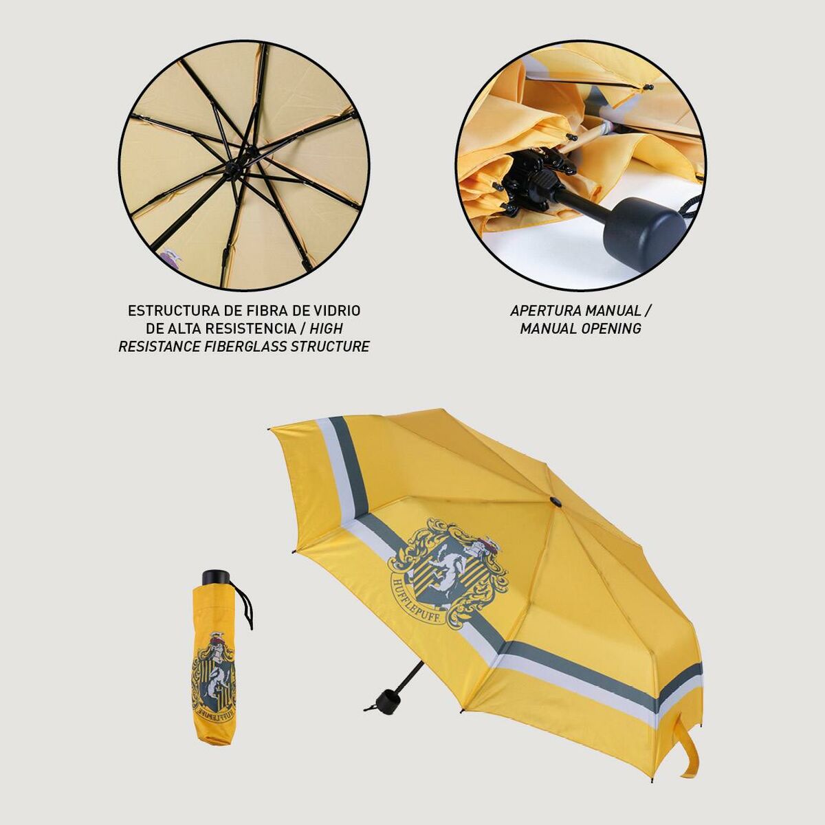 Foldable Umbrella Harry Potter Hufflepuff-3
